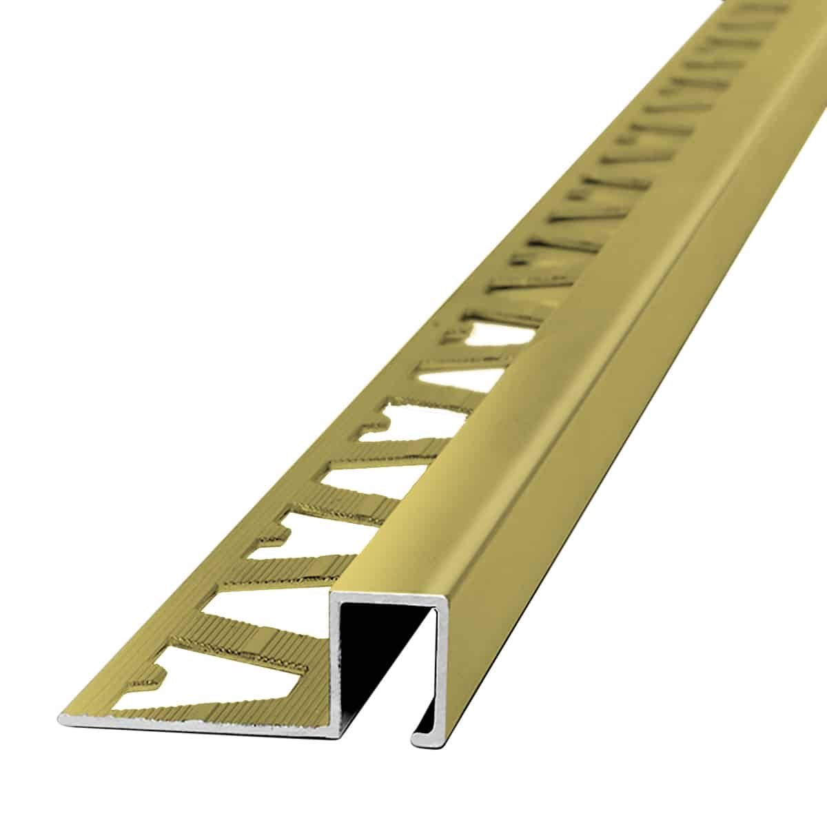 1420-01-2.jpg Guardacanto Quadra Atrim 10x5 mm Aluminio Oro Brillante - Image 1