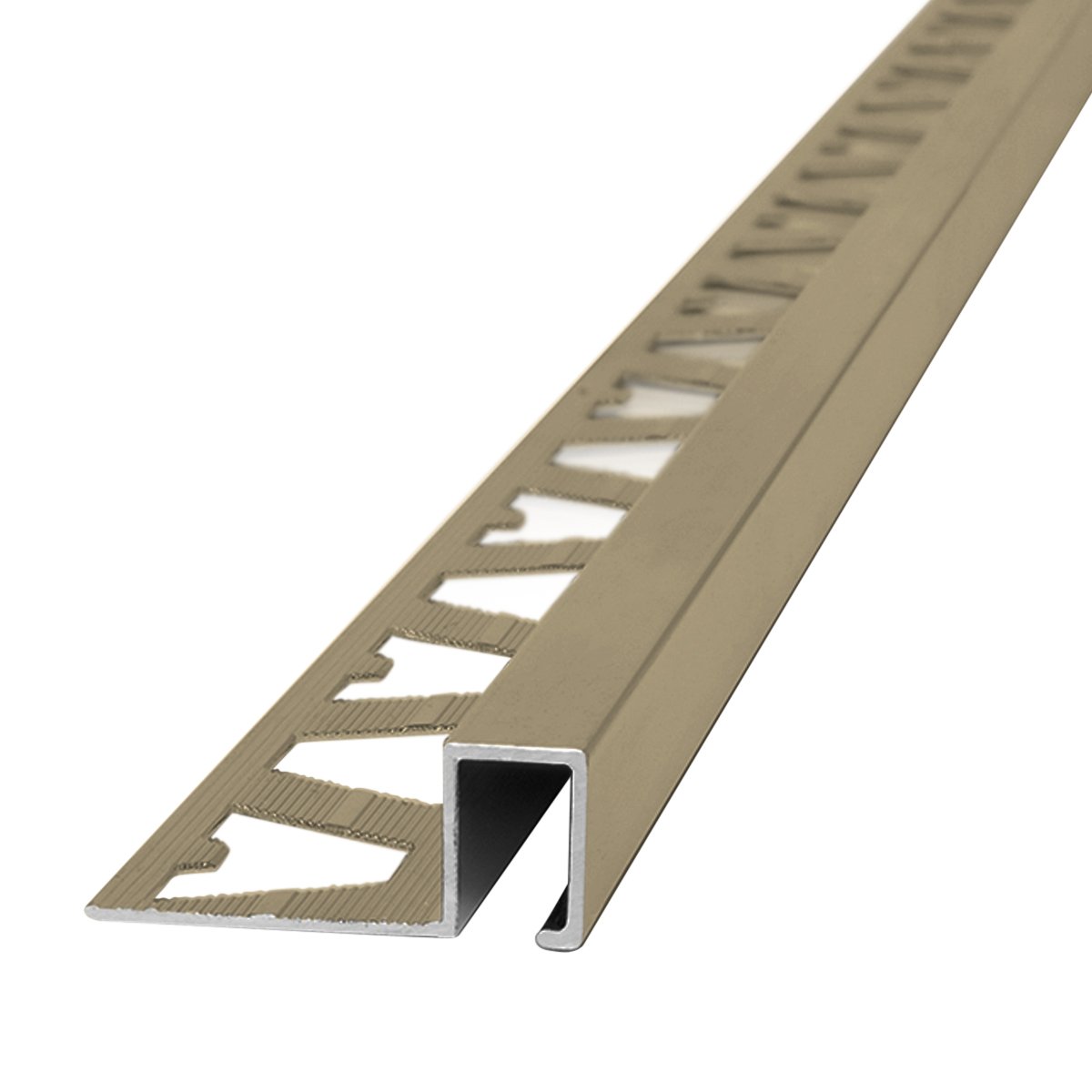 1425.jpg Guardacanto Quadra Atrim 10x5 mm Aluminio Peltre Brillante - Image 1