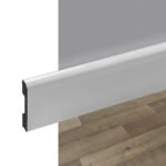 Zócalo de EPS Atrim Classic 70 mm PVC Plata Mate