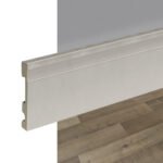 Zócalo de EPS Atrim Extra Line 100 mm PVC Plata Mate