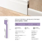 Zócalo Atrim Epsilon Reforma Line 12 cm Blanco Pintable 2.44 m - Image 8