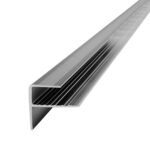 Perfil para Piso Vinílico Deco F Atrim 15 mm Aluminio Cromo Mate