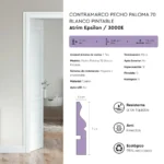 Contramarco Atrim Epsilon Pecho Paloma 7 cm Blanco Pintable 2.44 m - Image 8