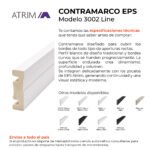 Contramarco Atrim Line 50 mm EPS PVC Blanco Mate - Image 2