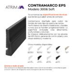 Zócalo Contramarco Atrim Soft 70 mm EPS PVC Negro Mate - Image 2