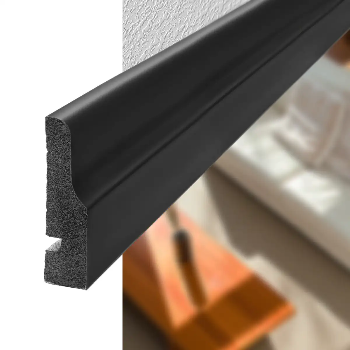 3008E-01.webp Contramarco Atrim Epsilon Soft 5 cm Negro Mate 2.44 m - Image 1
