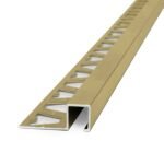 Guardacanto Quadra Atrim 10x10 mm Aluminio Oro Mate