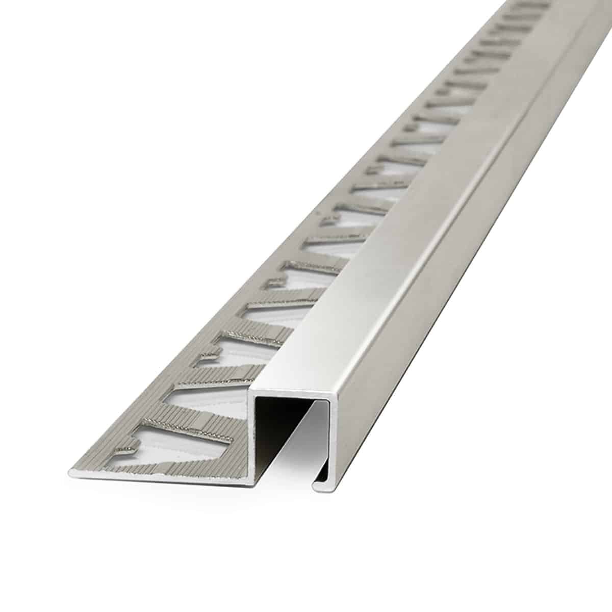 3426-01.jpg Guardacanto Quadra Atrim 10x10 mm Aluminio Ceniza - Image 1