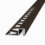 Guardacanto Quadra Atrim 10x10 mm Aluminio Café