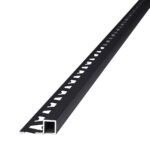 Guardacanto Quadra Stone Collection Atrim 10x10 mm Aluminio Níquel Oscuro Mate