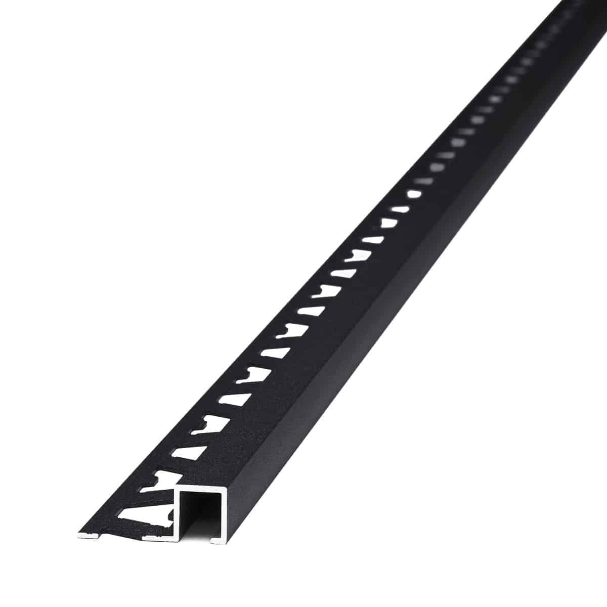 3428TXN-01.jpg Guardacanto Quadra Stone Collection Atrim 10x10 mm Aluminio Níquel Oscuro Mate - Image 1