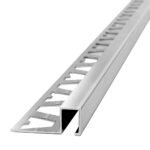 Guardacanto Quadra Atrim 12x8 mm Aluminio Cromo Brillante