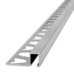 Guardacanto Quadra Atrim 12x10 mm Aluminio Cromo Mate