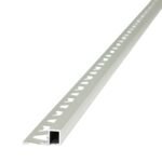 Guardacanto Quadra Stone Collection Atrim 12x10 mm Aluminio Marfil Mate