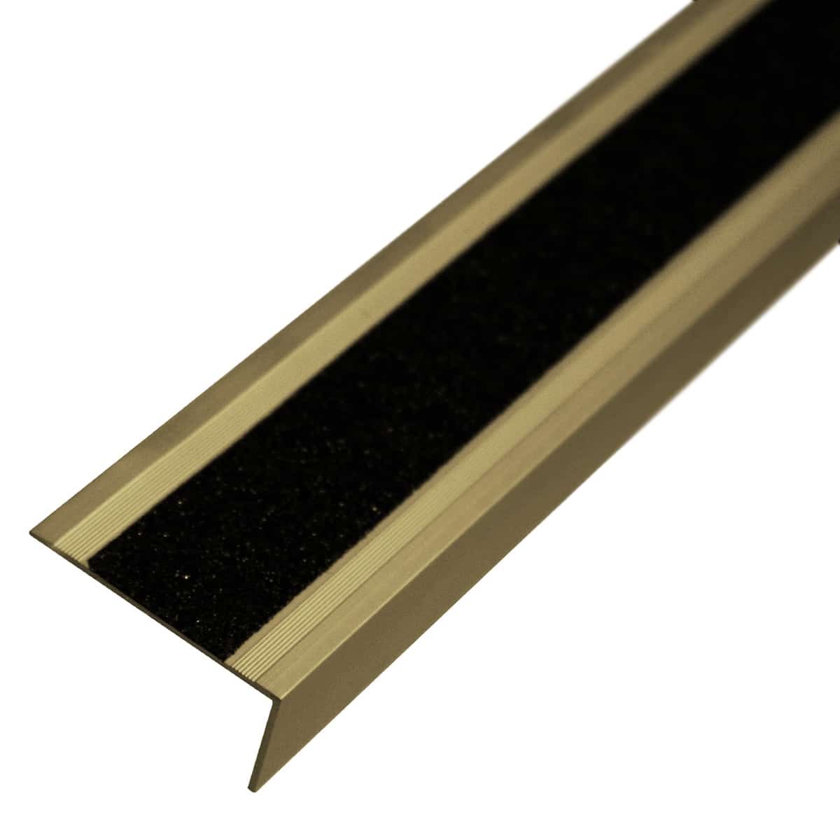 3500-ANTIDESLIZ4520G.jpg Ángulo Antideslizante 45x20 mm Aluminio Anodizado Oro Tira 2 m - Image 1