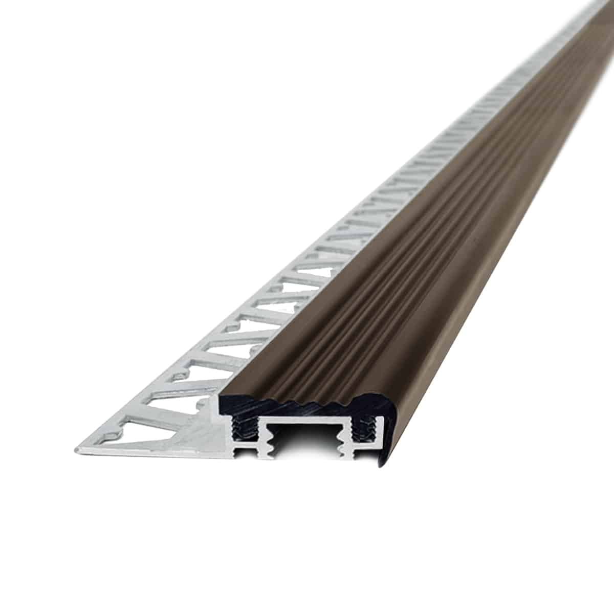 3922-01-1.jpg Protector de Escalón Escala Atrim 30 mm Aluminio Marrón - Image 1