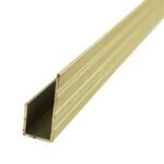 Perfil Jota 10 mm Aluminio Anodizado Oro Tira 2 m