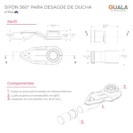 Sifón 360° para Desagües de Ducha Atrim - Image 4