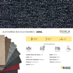 Alfombra Bouclé Frigg Floring Rambo 4 mm Azul 1m² - Image 2