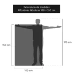 Alfombra Nórdica Pelo Largo Frigg Antideslizante Azul 100x150 cm - Image 10