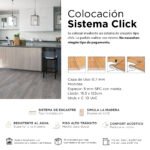 Piso Vinílico Kflooring AquaL  5.7 mm SPC Tránsito Comercial Tipo Shopping Click 2.257 m² - Image 3