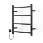 Toallero Eléctrico Atrim Petit Cubic 50x40 cm Acero Negro Mate - Image 2