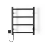 Toallero Eléctrico Atrim Petit Cubic 50x40 cm Acero Negro Mate