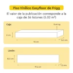 Piso Vinílico Autoadhesivo Easyfloor Kala 1.5 mm LVT Tránsito Residencial Frigg 5.02m² - Image 6