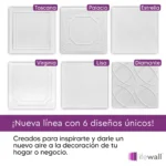 Placa Cielorraso Telgopor Estrella 50x50 cm Blanco - Image 7