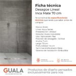 Desagüe Lineal Atrim Aqua Inca 70 cm Acero Inoxidable Mate - Image 6