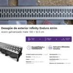 Desagüe para Exterior Atrim Acero Galvanizado Cromo Mate Infinity Enduro 100 cm - Image 8