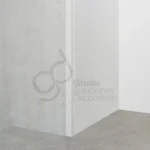 Guardacanto Quadra Stone Collection Atrim 10x10 mm Aluminio Tiza Mate - Image 2