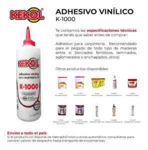 Adhesivo Vinílico para Carpintería Kekol Balde 4 kg - Image 2