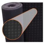 Piso de Goma Moneda Negro 3mm x m²