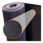 Piso de Goma Liso Negro 2mm x m²