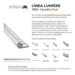 Guardacanto LED Quadra Dúo Lumière Atrim 10 mm Aluminio Anodizado - Image 2
