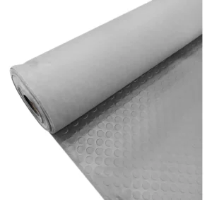 Piso de Goma PVC Moneda Gris 1mm x m²