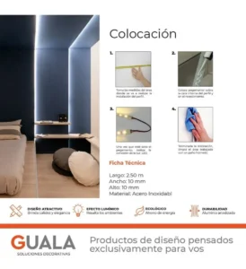 Guardacanto LED Quadra Dúo Lumière Atrim 10 mm Aluminio Anodizado - Image 3