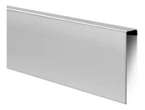 Zócalo de Acero Inoxidable Atrim Square 80 mm Brillante