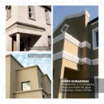 Moldura de Exterior Atenneas Wing Decó 130x130 mm Arena - Image 3