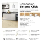 Piso Vinílico Kflooring AquaS Roble Claro 4.5 mm SPC Tránsito Comercial Intenso Click 2,63 m² - Image 5