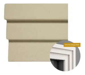 Moldura de Exterior Atenneas Wing Decó 150x50 mm Arena