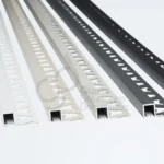 Guardacanto Quadra Stone Collection Atrim 10x10 mm Aluminio Arena Mate - Image 3