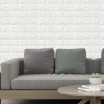 Placa 3D Autoadhesiva Classical Brick Blanco Revestimiento Lifewall 70x78 cm Pack x10 - Image 2