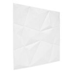 Placa 3D Autoadhesiva Triángulo Blanco Revestimiento Lifewall 70x70 cm Pack x10 - Image 3