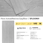 Piso Vinílico Autoadhesivo Easyfloor Erme 1.5 mm LVT Tránsito Residencial Frigg 5.02m² - Image 5