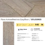 Piso Vinílico Autoadhesivo Easyfloor Kala 1.5 mm LVT Tránsito Residencial Frigg 5.02m² - Image 5