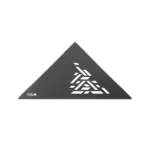 Estante Esquinero Triangular Abstracto Atrim Aplicable Negro Mate 23 cm