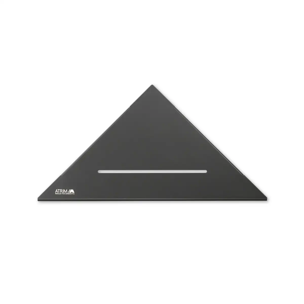 ETP230NM-01.webp Estante Esquinero Triangular Lineal Atrim Aplicable Negro Mate 23 cm - Image 1