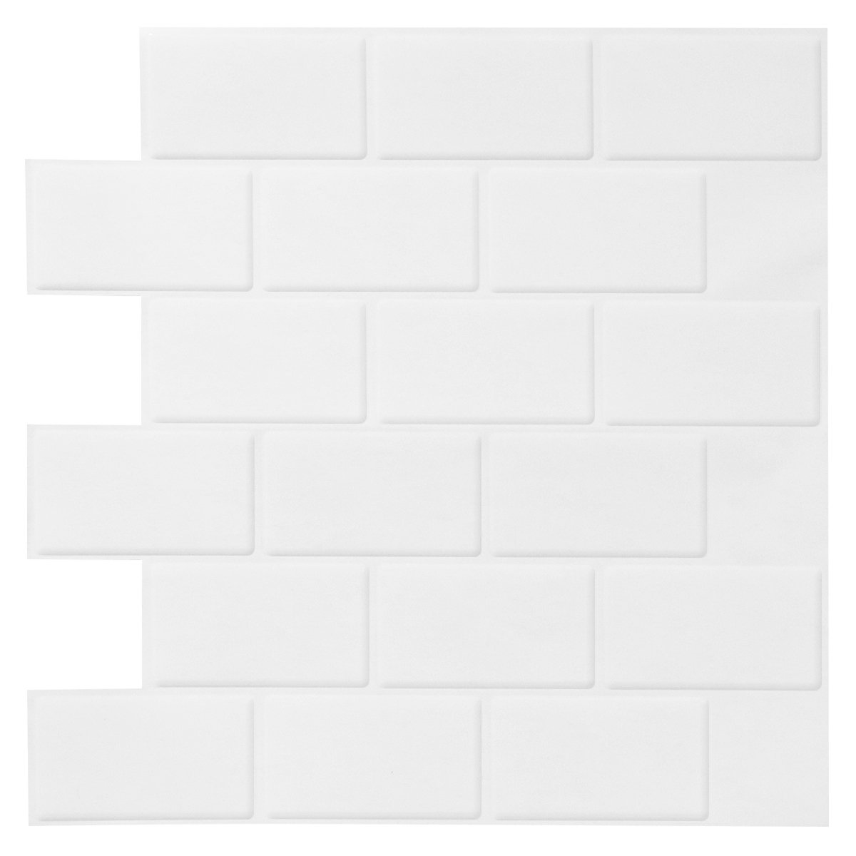 FR-WS01-1.jpg Frigg 30.5X30.5 cm PU Subway Blanco Brillante - Image 1